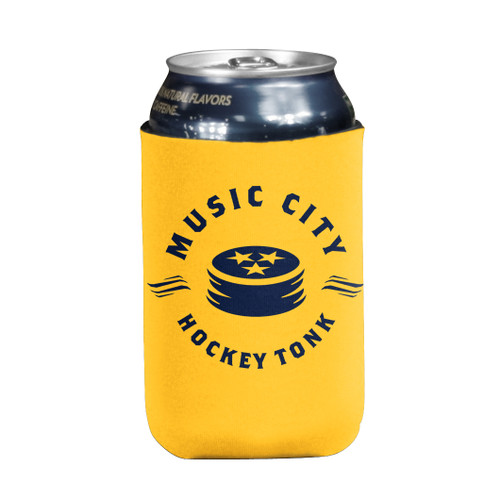 Nashville Predators Koozie - T-Shirt Gold