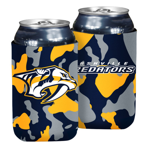 Nashville Predators Koozie-Navy/Gold Camo