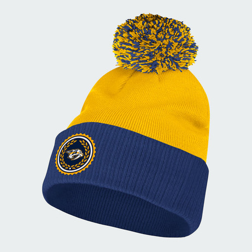 Nashville Predators Knit Adidas Cuff Pom