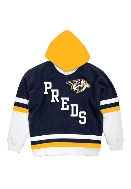 Nashville Predators SWEATSHIRT-RESCUE GOLD HOOD
