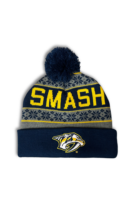 Nashville Predators Knit-SMASH Snowflake Pred Head