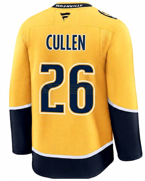 Nashville Predators Fanatics WYATT CULLEN Home Gold Premium Jersey
