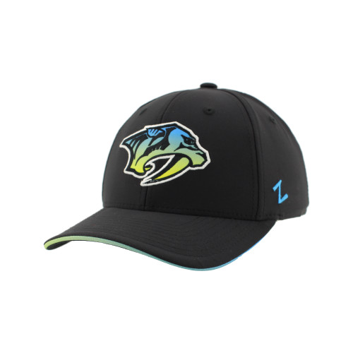 Nashville Predators Zephyr Grey Microlite Bucket Hat - Nashville
