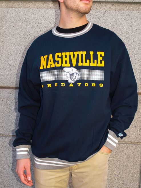 Nashville Predators SWEATSHIRT-LATERTIME CREW