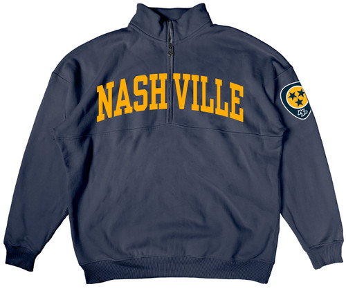 Nashville Predators Blue84 Mens Graven 1/4 zip jacket