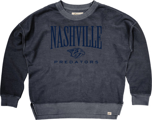 Nashville Predators Blue84 Womens Deliberate Crew Sweatshirt