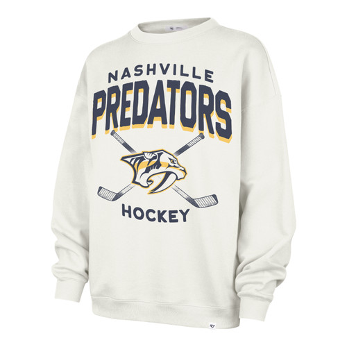 Nashville Predators 47Brand Womens Archcloud Crew Sweatshirt