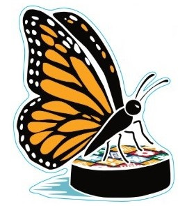 Nashville Predators Lakeshirts Hisp25 Butterfly Sticker