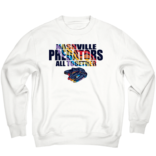 Nashville Predators Lakeshirts Pride25 Crew Sweatshirt