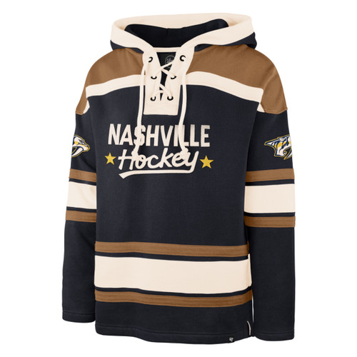 Nashville Predators 47Brand MENS Block Lace Hoodie
