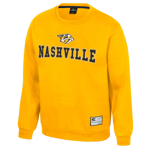 Nashville Predators Colosseum Mens Yes Chef Crew Sweatshirt