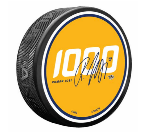 NASHVILLE PREDATORS PUCK JOSI 1000 SIGNATURE