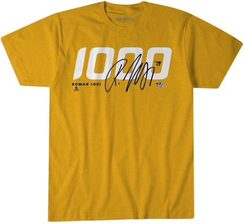 NASHVILLE PREDATORS TEE-JOSI 1000 GOLD