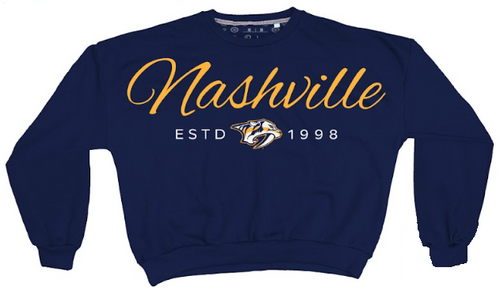 Nashville Predators Pressbox Womens Alexus Crew Sweatshirt