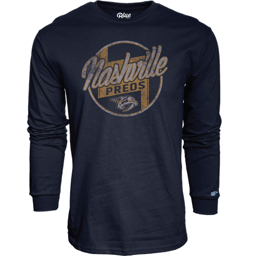 NASHVILLE PREDATORS BLUE84 MEN'S DEPTH CHARGE LONG-SLEEVE TEE