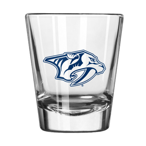 NASHVILLE PREDATORS LOGOBRANDS PRED HEAD SHOT GLASS
