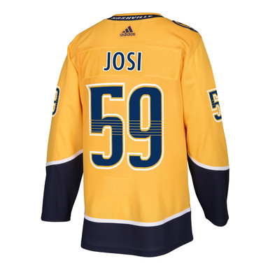 Men's adidas Roman Josi Yellow Nashville Predators 2020/21 Reverse Retro  Authentic Player Jersey