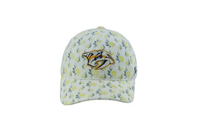 Nashville Predators Zephyr Wmn Floral Adjustable Hat - Nashville