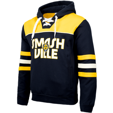 Nashville Predators Sweatshirt Lace Smash Hood Nashville Predators Locker Room