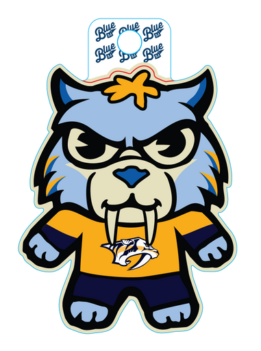 竹野世梛 ICEx after school マスコット Nashville Predators Lakeshirts Mini Gnash Sticker - Nashville