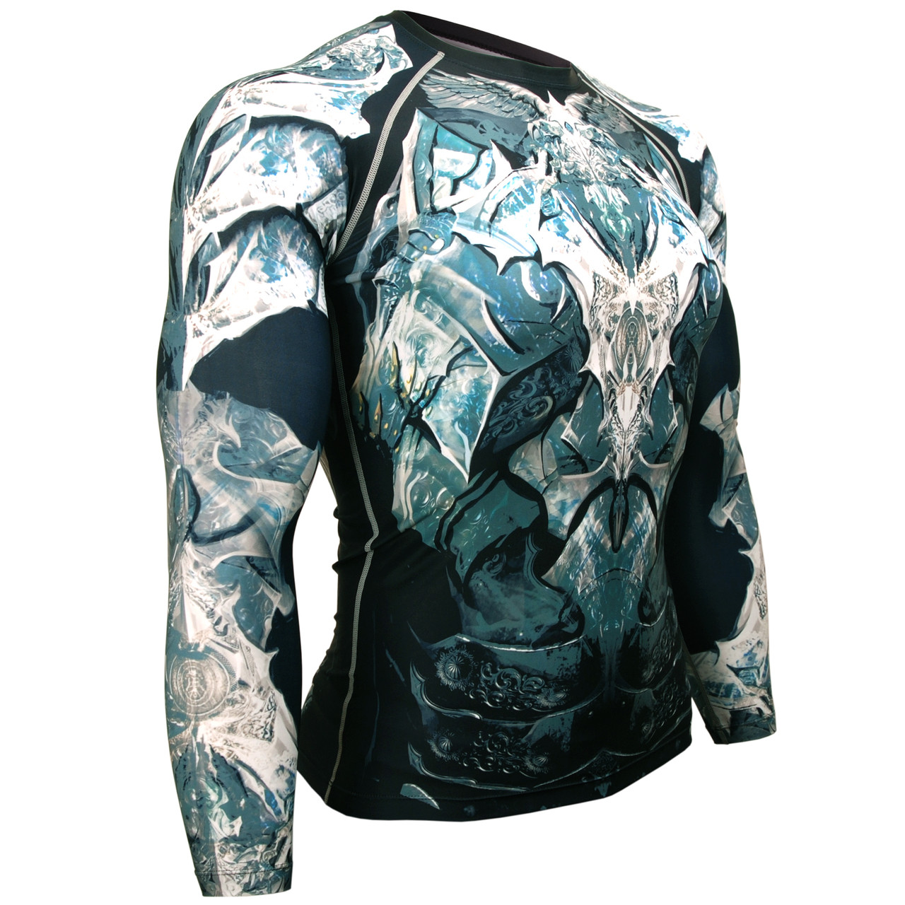 Under Skin Tight Compression Base layer MMA Rash guard Gym Details about / BTOPERFORM FX-127Y