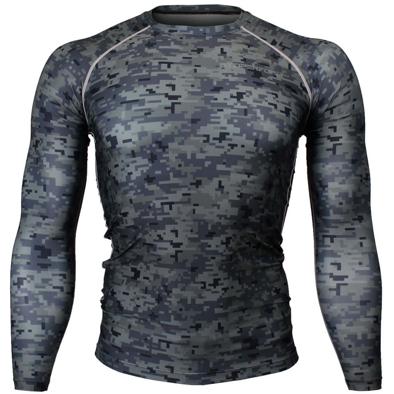 BTOPERFORM [FX-111K] CAMO-BLACK Compression Base Layer Rash