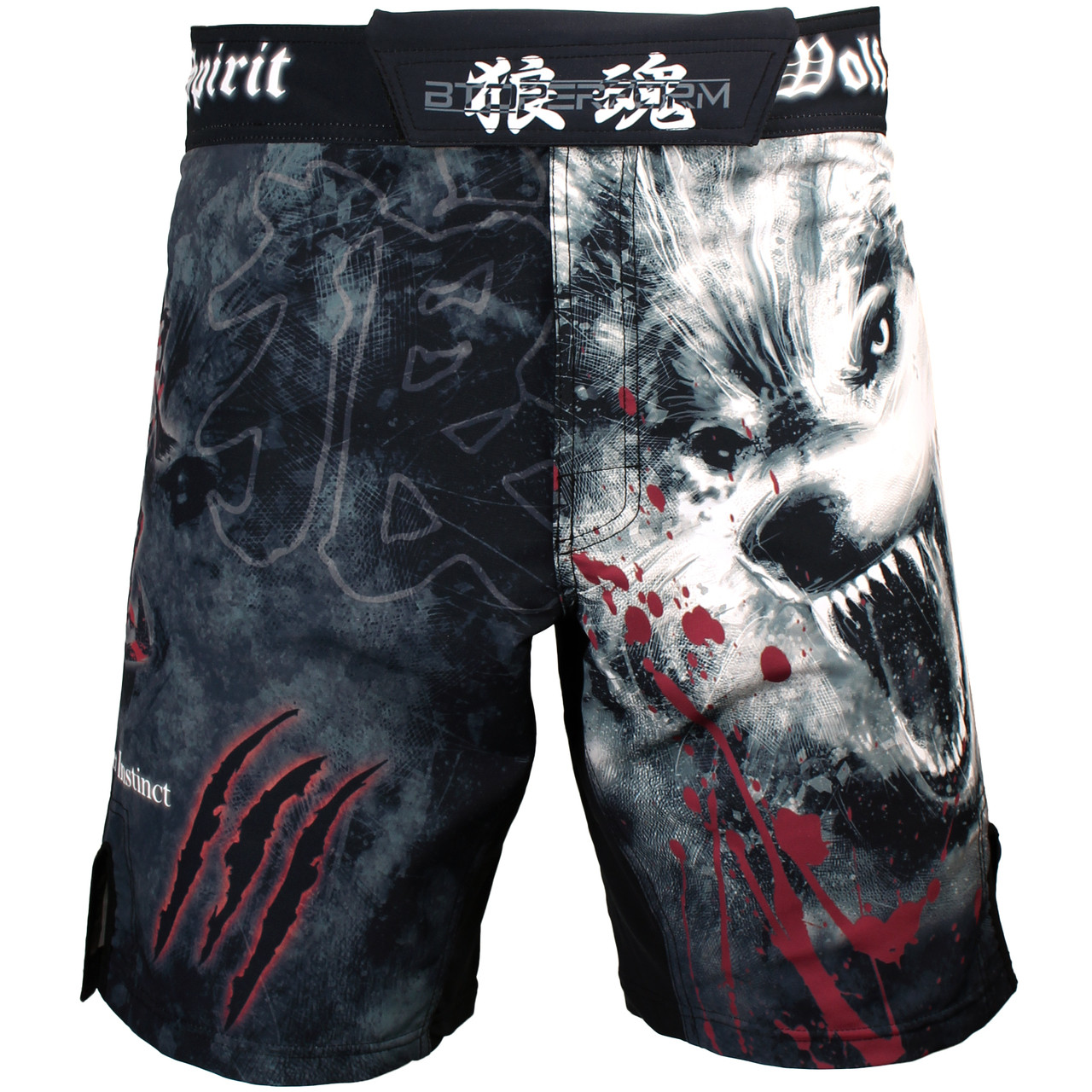 BTOPERFORM [FS-10] Wolf Spirit Fight shorts MMA trunk