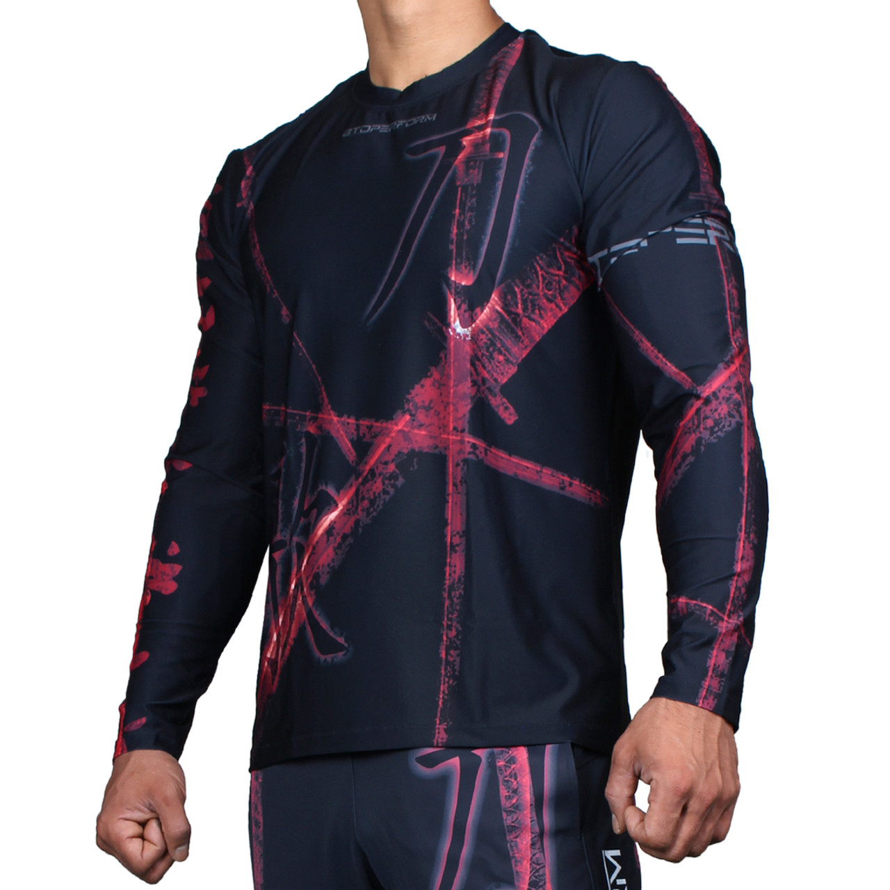BTOPERFORM [FR-116K] SONG OF SWORD -Black Long sleeve crew