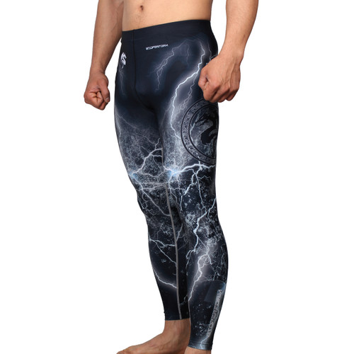 Btoperform Mohawk Spirit FY-102R Compression Leggings Bottom MMA Tights Yoga