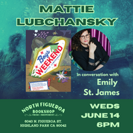 6/14 @ 6pm - Mattie Lubchansky in Conversation BOYS WEEKEND