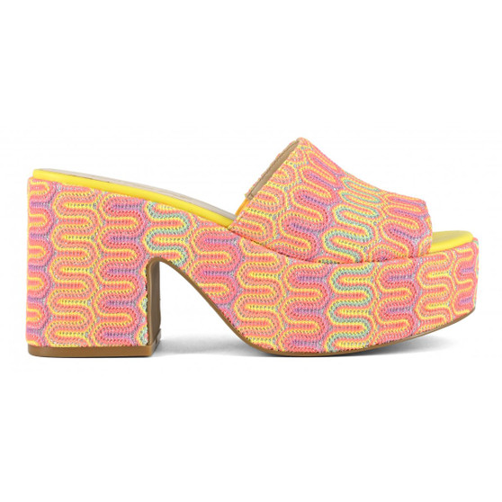 Colors Of California Platform Sandal Multicolor