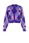 CRAS Emmacras Cardigan Harlequin Purple