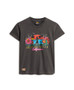 Superdry Cali Sticker Fitted Tee Black