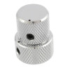 Stacked Metal Flat Top Knob for Guitar & Bass-Chrome