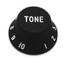 Strat & J-Bass Style Tone Knob w/ Fine Splines-Black