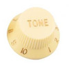 Strat & J-Bass Style Tone Knob w/ Fine Splines-Cream