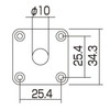 Square Metal Jack Plate Dimensions