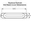 Seymour Duncan Hot Stack Pickup Cover-White No Logo