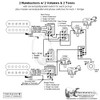 2 HBs/3-Way Lever/2 Vol/2 Tones/Series-Split-Parallel, Reverse Phase & Master Series-Parallel