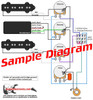 3 Pickup Sample Custom Diagram- 2 J-Bass Pickups + 1 Humbucker