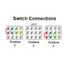 3-Way 4-Pole On/Off/On Mini Toggle Switch Connections