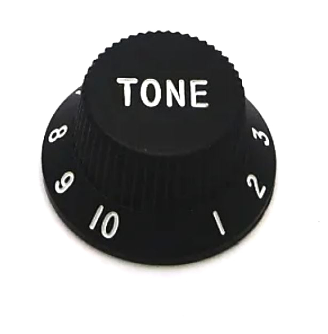 Strat & J-Bass Style Tone Knob w/ Fine Splines-Black