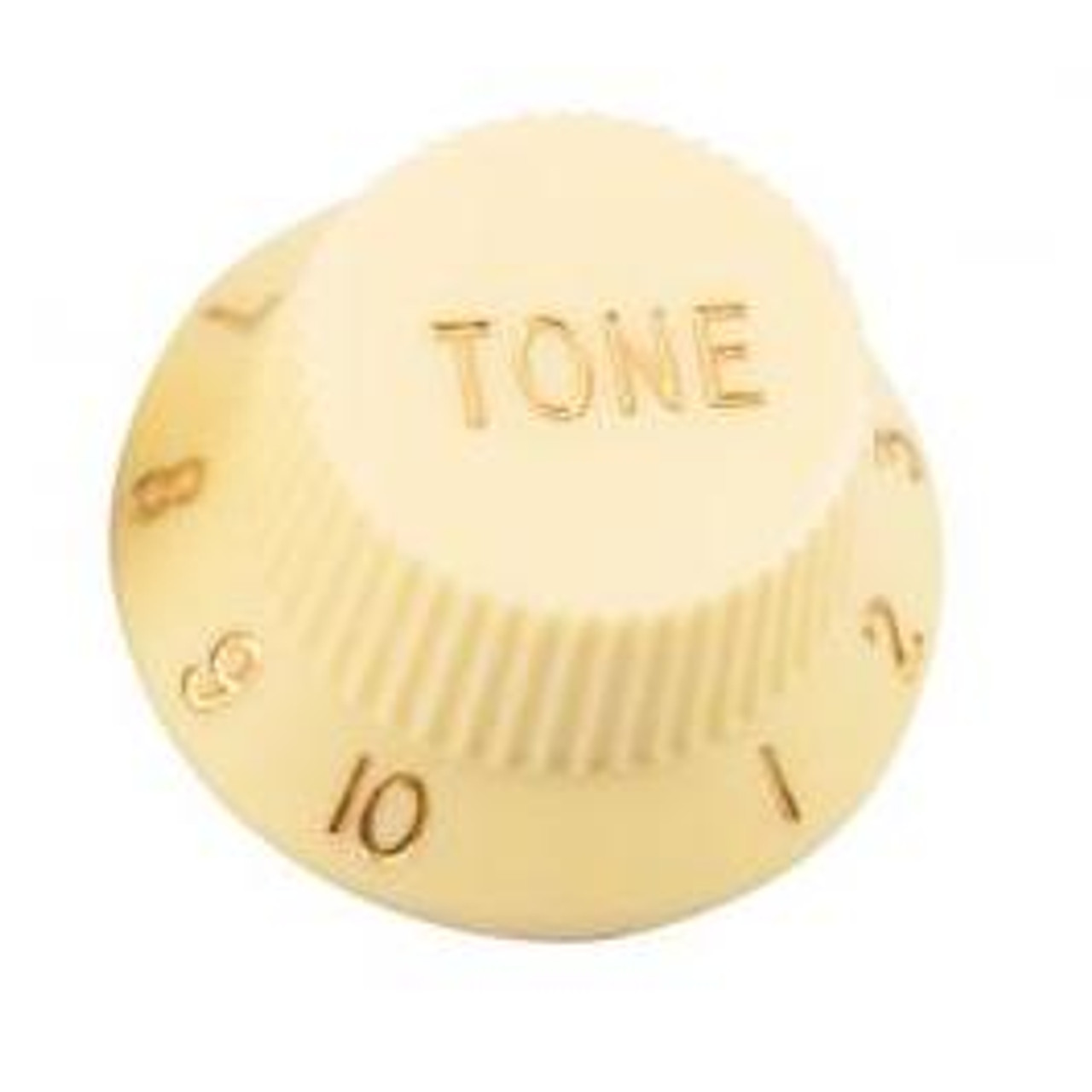 Strat & J-Bass Style Tone Knob w/ Fine Splines-Cream