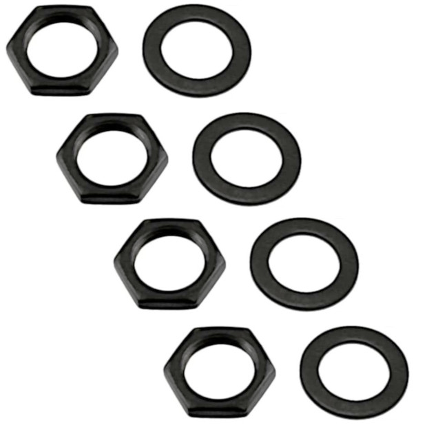 Dress Nuts & Washers For Guitar & Bass Pots & Jacks-Black