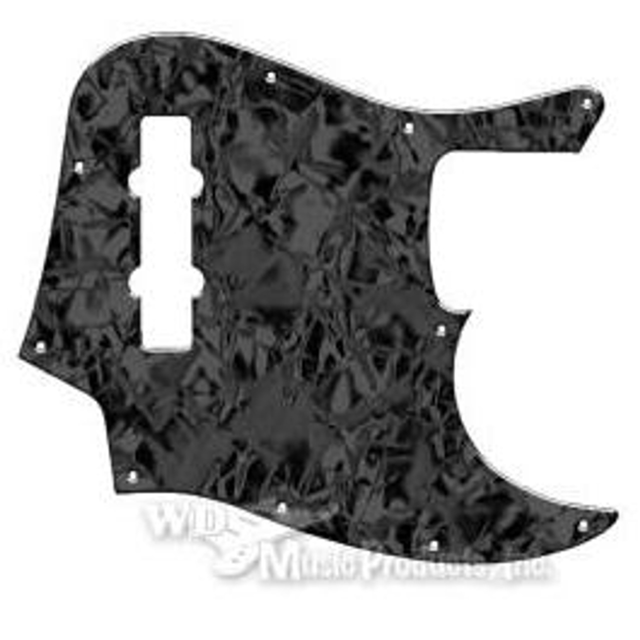 Mexican Standard Jazz Bass Pickguard-3Ply Black Pearl