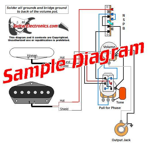 2 Pickup Sample Custom Diagram- 2 Tele Pickups