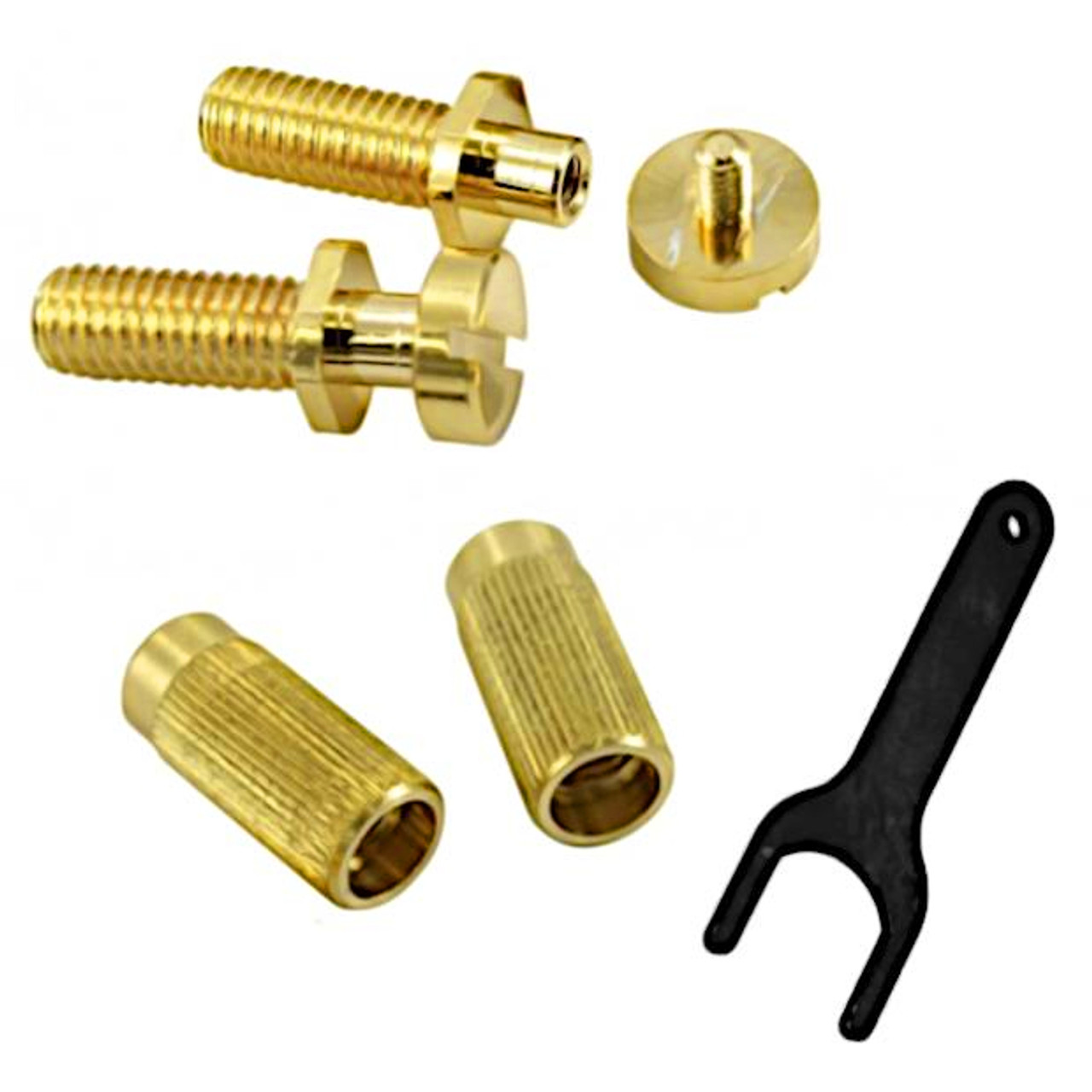 TonePros Locking Metric Studs & Anchors-Gold