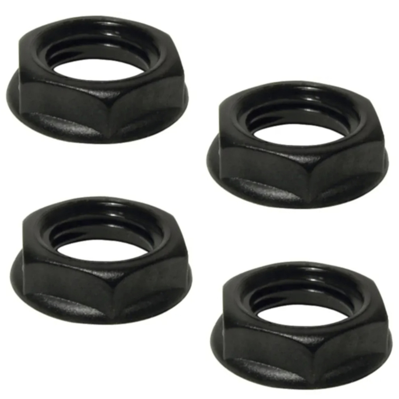 Cliff Hex Nut for Mounting 1/4 Jacks, Black