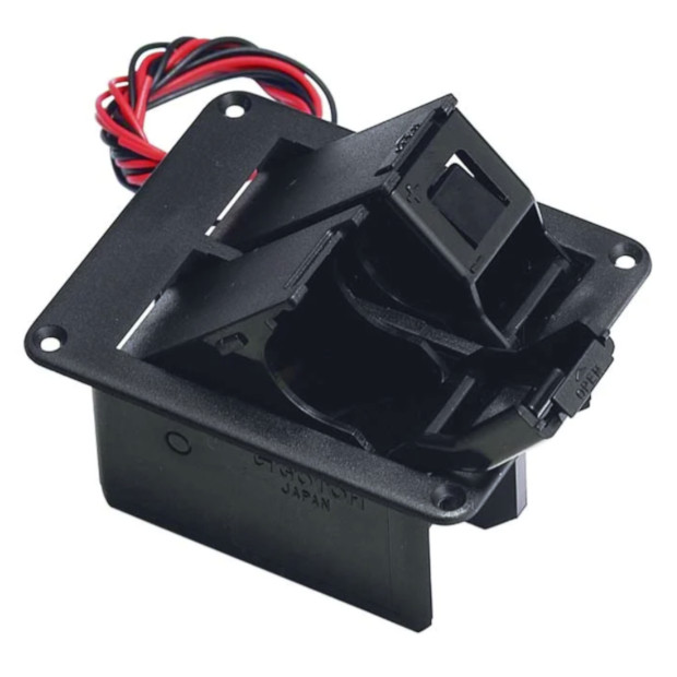 9 Volt Dual Battery Box for Active Guitars & Basses