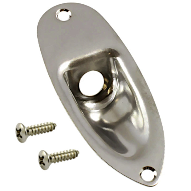 Strat Style Metal Jack PlateNickel